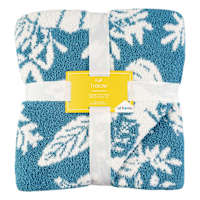 Teal Pumpkins Cozy Knit Throw Blanket, 50x60