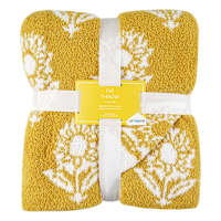 Sunflower Cozy Knit Throw Blanket, 50x60