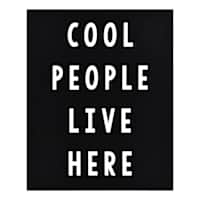 Cool People Live Here Canvas Wall Art, 22x28