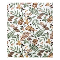 Harvest Leaves Plush Throw Blanket, 50x60