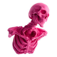 Pink Skull Hanging Wall Decor, 14.4"
