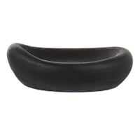 Matte Black Textured Bowl, 8"
