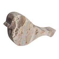 Tan Marble Decorative Bird, 7.5x4.5x1.5