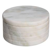 Multicolor Green Marble Round Trinket Box, 6"