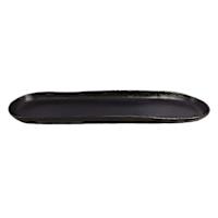 Black Oblong Aluminum Tray, 21x5.6