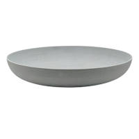 Grey Polystone Round Bowl, 20"