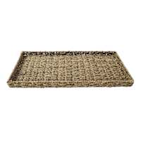 Neutral Woven Paper Decorative Tray, 24x11