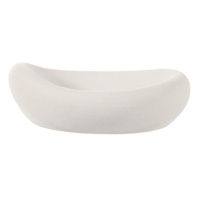 Matte White Textured Bowl, 8"