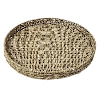 Neutral Paper Woven Tray, 20"
