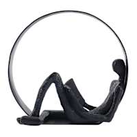 Leaning Person Figurine, 8x7