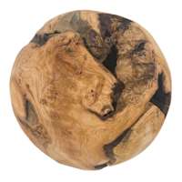 Decorative Wooden Orb, 9"