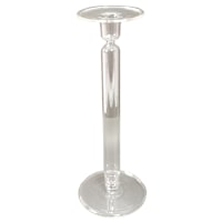 Glass Stem Pillar Candle Holder, 12"