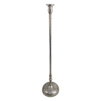 Silver Cast Taper Candleholder, 28"
