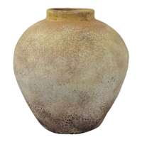 Neutral Ceramic Vase, 7.5"