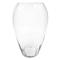 Clear Glass Vase, 15.6"