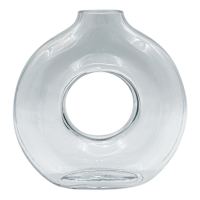 Clear Glass Vase, 9.8x10