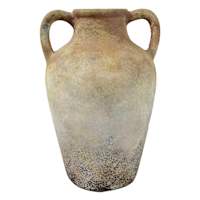 Neutral Ceramic Vase, 10.75"