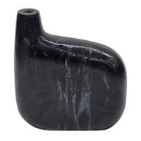 Black Marble Flower Vase, 8x9