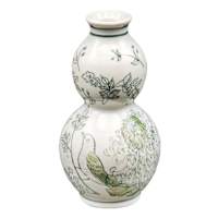 Vintage Chinoiserie Porcelain Vase, 3"