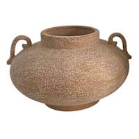 Neutral Ceramic Vase, 6.5"