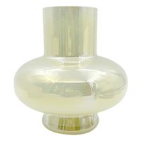 Yellow Glass Vase, 8"