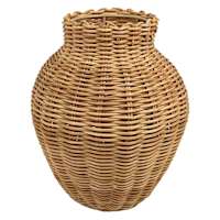 Natural Rattan Vase, 11"