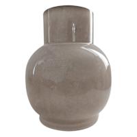 Neutral Ceramic Vase, 10.3"