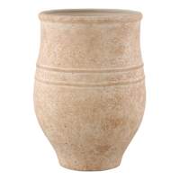 Neutral Ceramic Vase, 10.5"