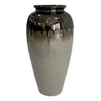 Black Pearl Ceramic Vase, 12"