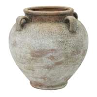 Natural Textured Ceramic Vase, 8x8
