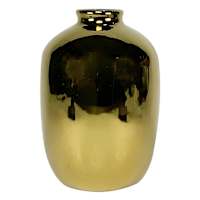 Gold Extroc Ceramic Vase, 4x6