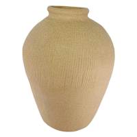 Matte Tan Ceramic Vase, 10x12
