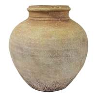 Orange Ceramic Vase, 9.5"
