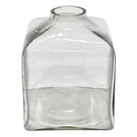 Square Glass Vase, 8.5"