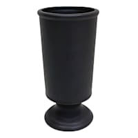 Black Ceramic Vase, 8"