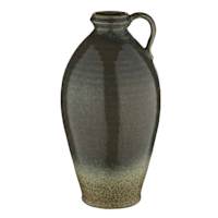 Green Glaze Ceramic Vase, 12.4"