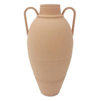 Brown Antique Vase with Handles, 21"