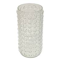 Clear Glass Dot Votive Candle Holder, 8.5"