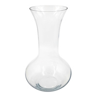 Clear Glass Vase, 19.7"