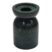 Green Marble Pillar Candle Holder, 6"