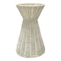 Natural Rattan Pillar Candle Holder, 9"
