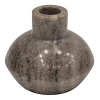 Tan Marble Taper Candle Holder, 3"