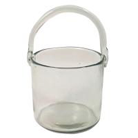 Glass Votive Holder with Handle, 6.5"