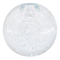 Clear Crystal Ball Taper Candle Holder, 3"