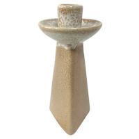 Brown Glaze Taper Candle Holder, 5.5"