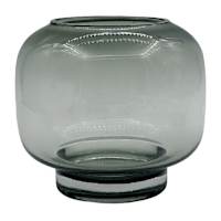 Smoke Glass Hurricane, 5.5"