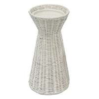 Natural Rattan Pillar Candle Holder, 11"