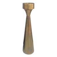 Gold Metal Pillar Candle Holder, 24"