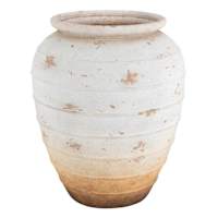 Distressed Ceramic Oversized Vase, 20"