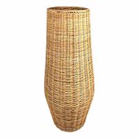 Brown Rattan Vase, 27.5"